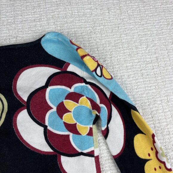 SMASH Vest Sweater Floral All over print Women Sz M Colorful print - Picture 16 of 16